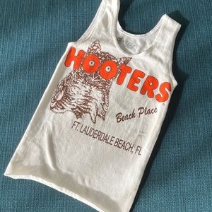 Authentic White Hooters Uniform Top